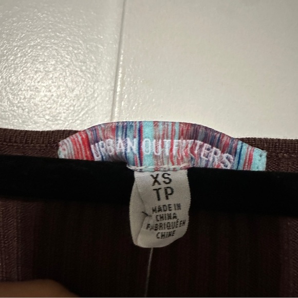 NWT Urban Outfitters Brown Jezebel Corset Ribbed Mini Dress Size XS - Picture 4 of 8